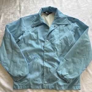 Vintage Sears 70's Students Perma Press Snap Up Windbreaker Jacket Boys M 10-12